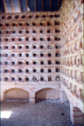 Brick nest-boxes at Bayfield, Norfolk